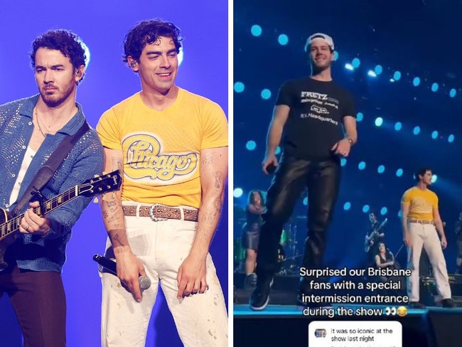 Jonas Brothers perform in Brisbane.