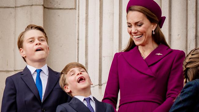 The boys had to make their own fun. Photo by Aaron Chown – WPA Pool/Getty Images