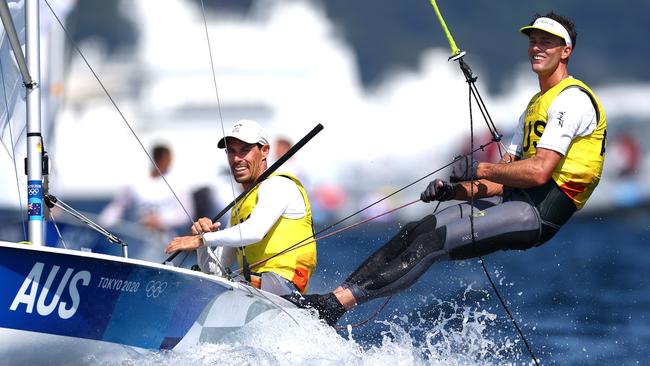 The Australians have been the best sailors in the 470 racing all regatta.