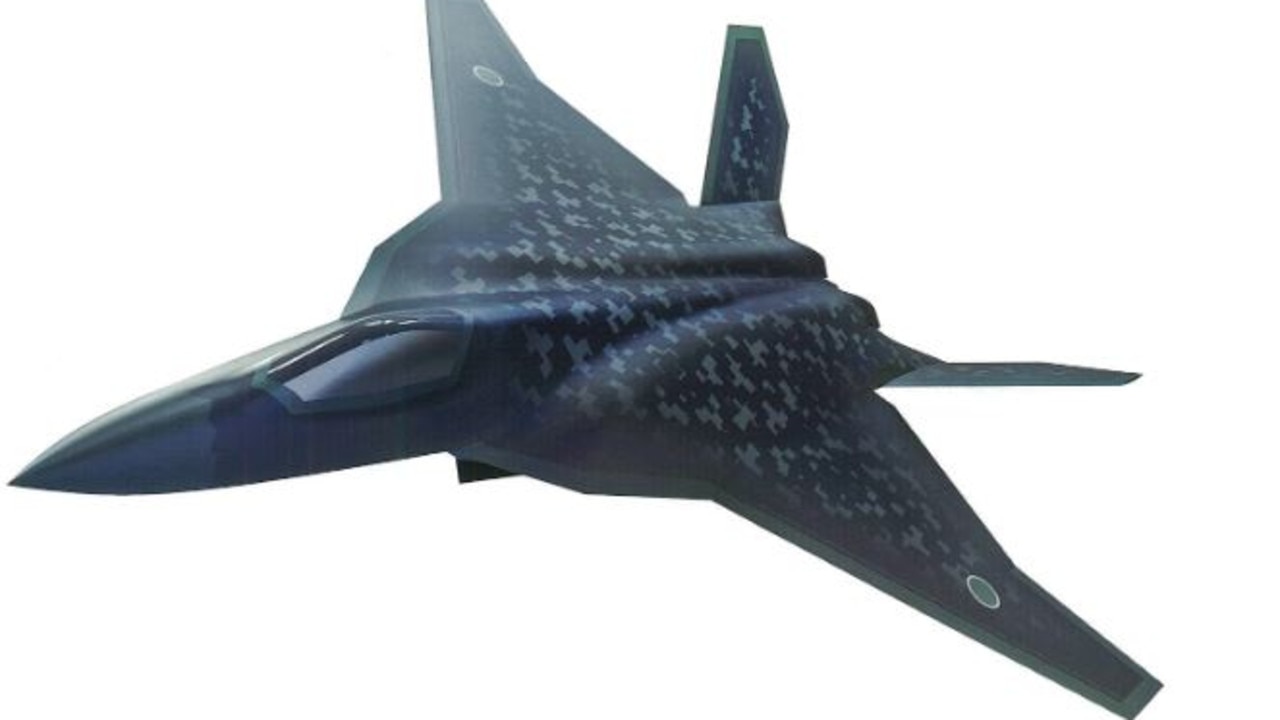 A computer-generated concept image of Japan’s future homegrown F-2 stealth fighter proposal. Picture: JSDF