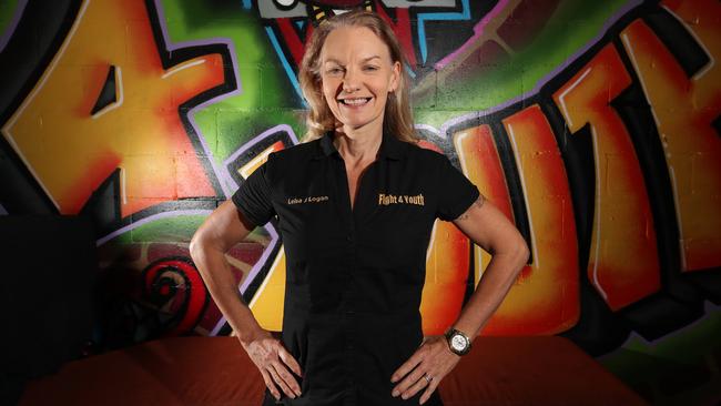 Leisa J Logan runs the Fight 4 Youth centre and program. Picture: Glenn Hampson