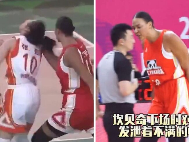 Liz Cambage was ejected from a game in China.