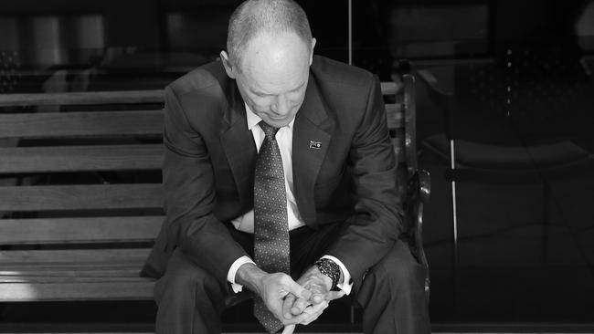 Queensland Premier Campbell Newman is expected to face a bloodbath tonight. Pictures: Jack Tran