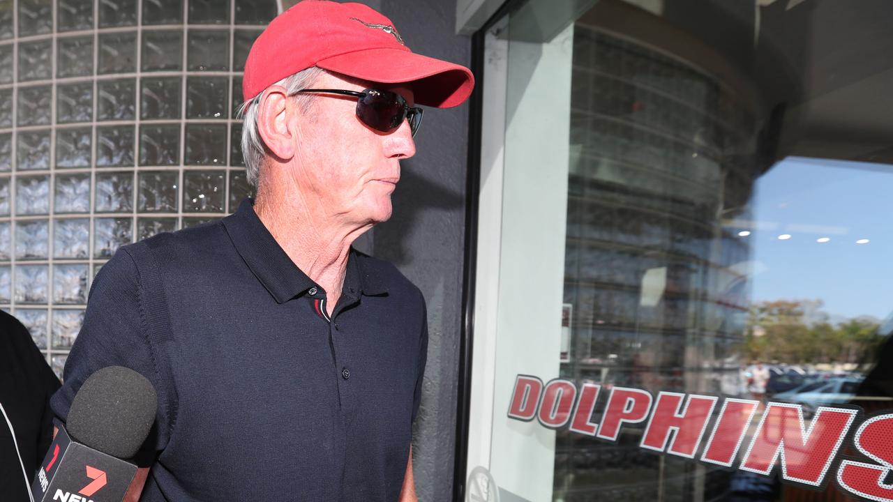 Wayne Bennett met Dolphins officials on Friday to thrash out a deal. Picture: Annette Dew