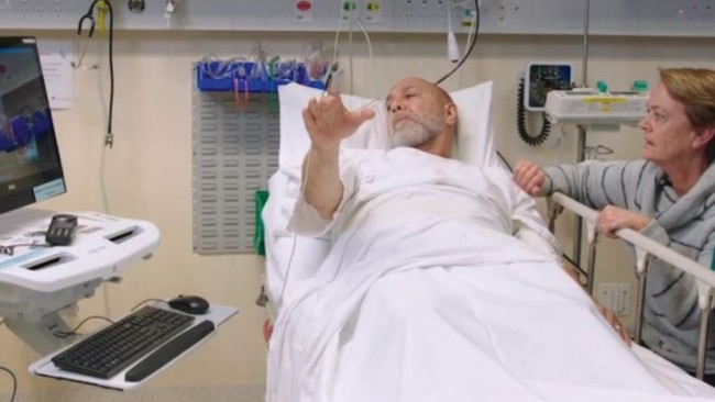 Patient being assessed by a specialist via Telestroke.// Credit: Stroke Foundation.