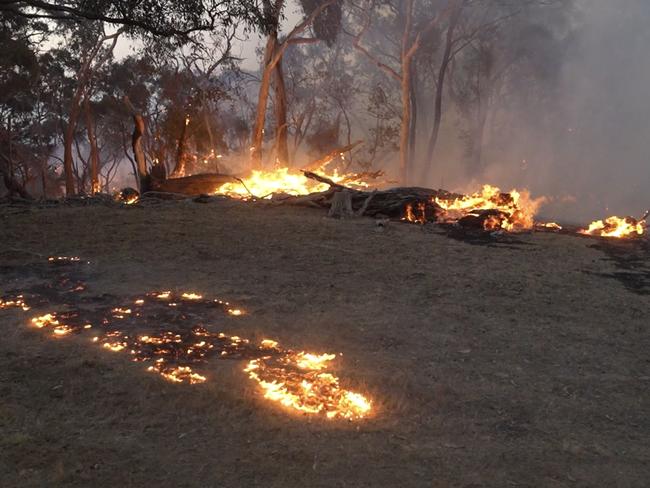 Four separate fire outbreaks were suppressed in Bayindeen on Wednesday. Picture: Ballarat ICC