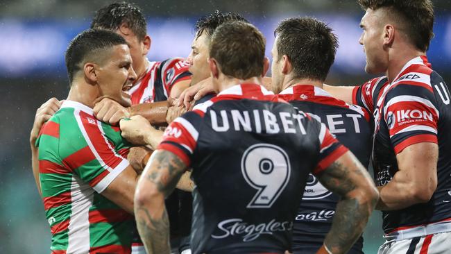 Cody Walker had plenty to say about the Roosters. Picture: Mark Kolbe/Getty Images