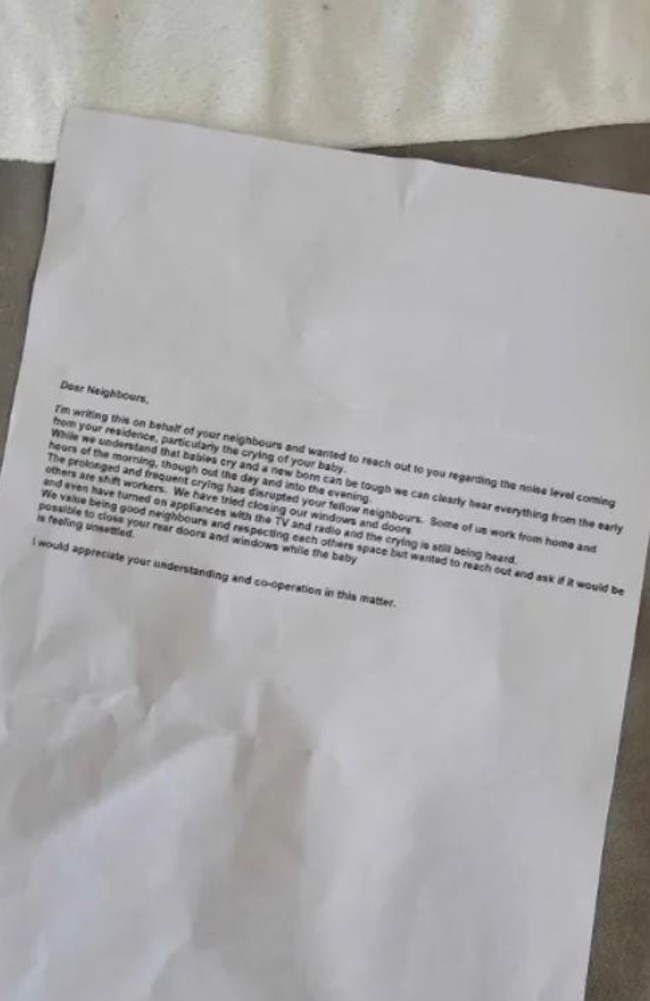 A mum was stunned by a letter in her mailbox. Picture: Facebook