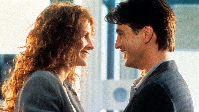 Julia Roberts and Dermot Mulroney in <i>My Best Friend's Wedding</i>.