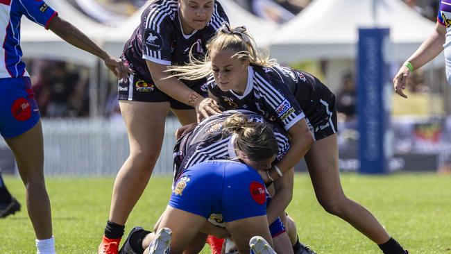 Women's Koori Knockout grand final, Redfern All Blacks vs Newcastle Yowies. Picture: Andrea Francolini