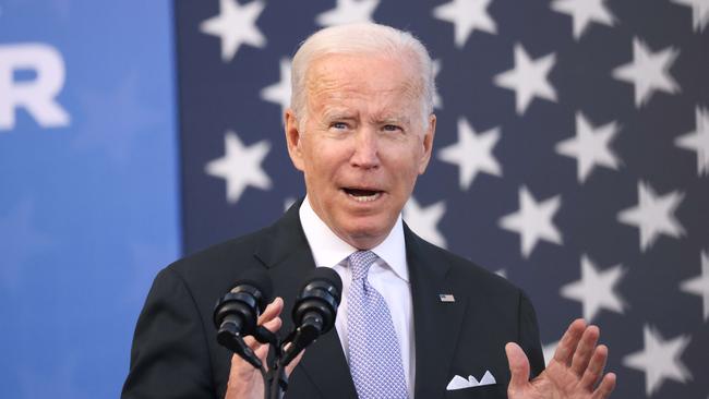 In August Joe Biden insisted in a TV interview that the US would always defend key allies. Picture: AFP