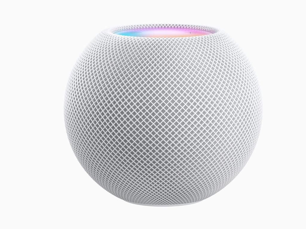 The Apple HomePod Mini is a small, spherical smart speaker. Picture: Supplied