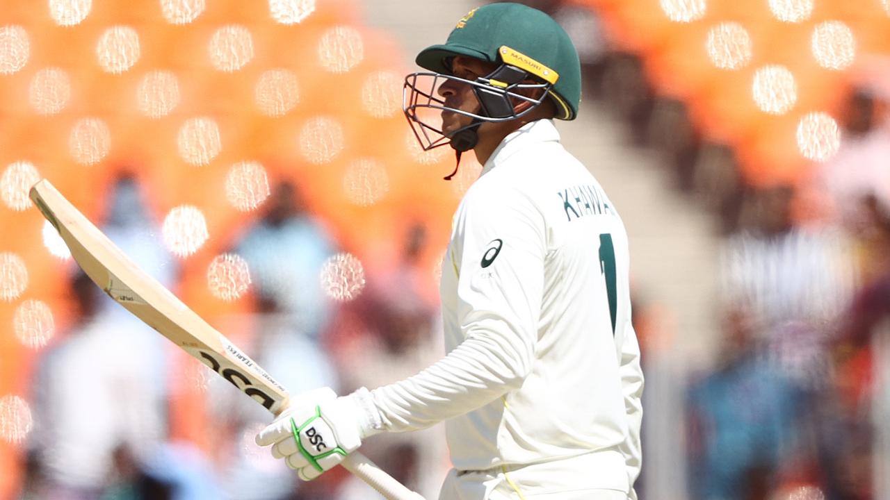 Khawaja cashed in on a batter-friendly wicket on Day 1. (Photo by Robert Cianflone/Getty Images)