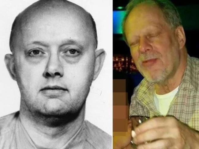 Stephen Paddock’s father, Benjamin Paddock (left), was wanted by the FBI in the 1960s for armed robbery. Picture: FBI/Facebook