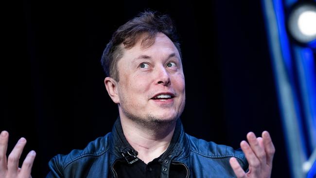 Tesla CEO spoke to his company’s investors this morning. Picture: by Brendan Smialowski / AFP