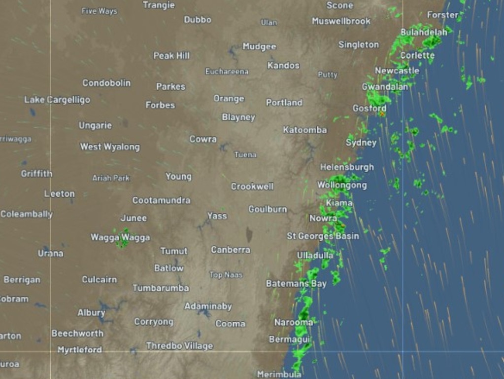 NSW radar on Thursday. Picture: Weatherzone