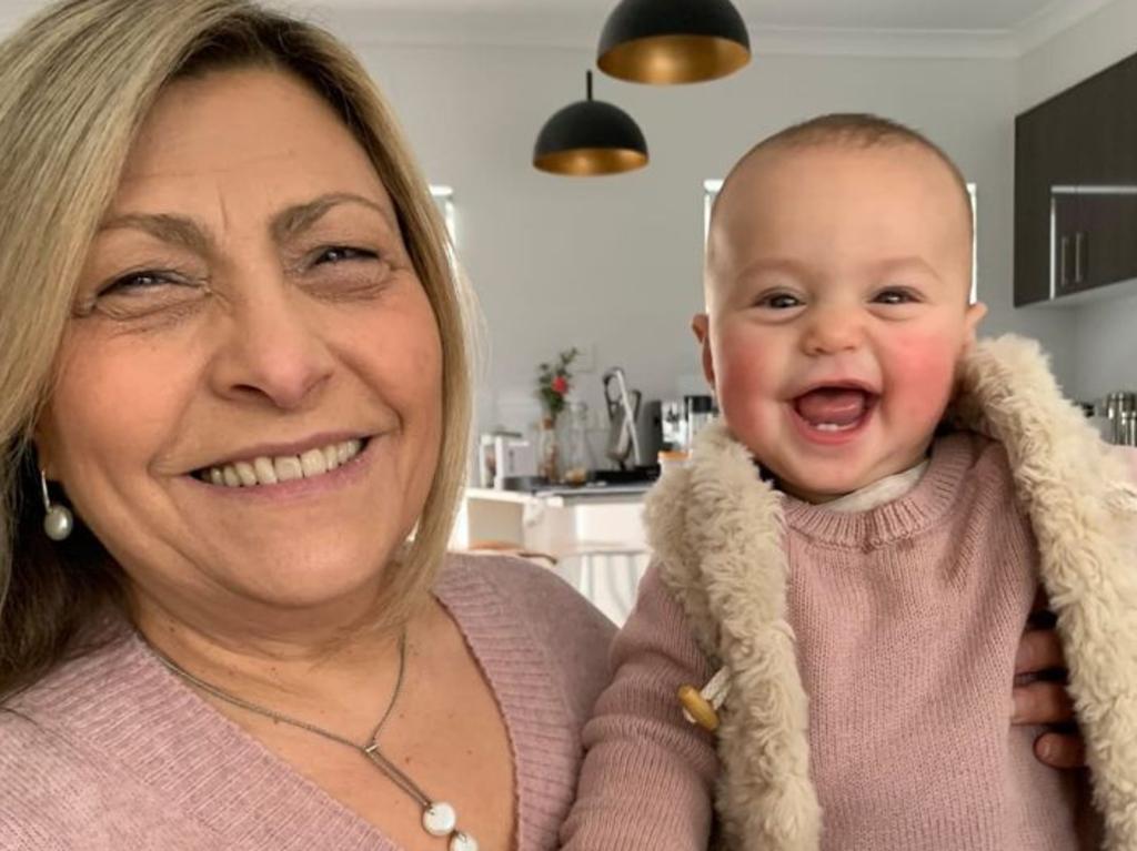 The grandmother of three, pictured with her granddaughter India, has an aggressive brain tumour. Picture: Supplied