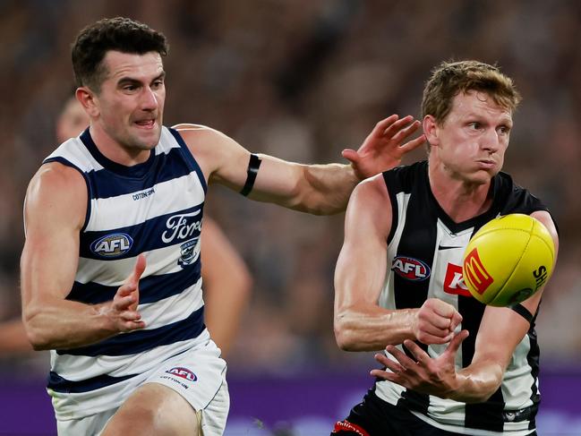 The Cats were chasing tail in the second half. Picture: Dylan Burns/AFL Photos via Getty Images