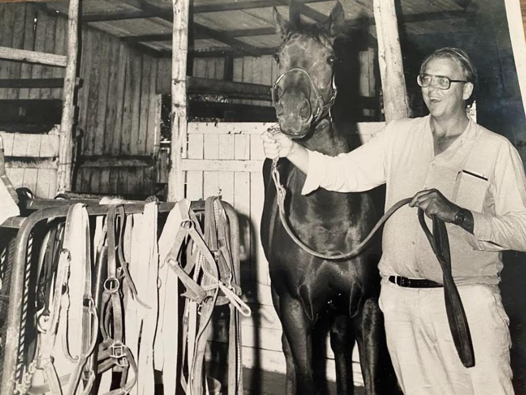 Trainer Tony McMahon on his arrival in Rockhampton on May 30, 1988 He is pictured with Rockhampton Cup aspirant Konedobu, which ultimately finished third. Thirty years later, in 2018, McMahon trained the Rockhampton Cup winner Mamselle Corday.