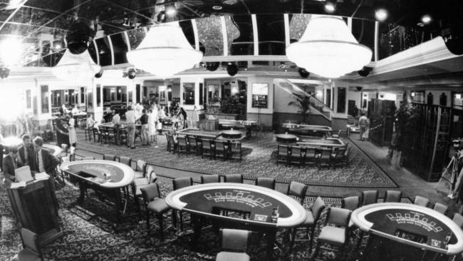 The casino’s main gambling room in 1985.