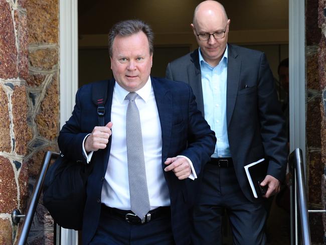 ARU CEO Bill Pulver leaves the senate inquiry.