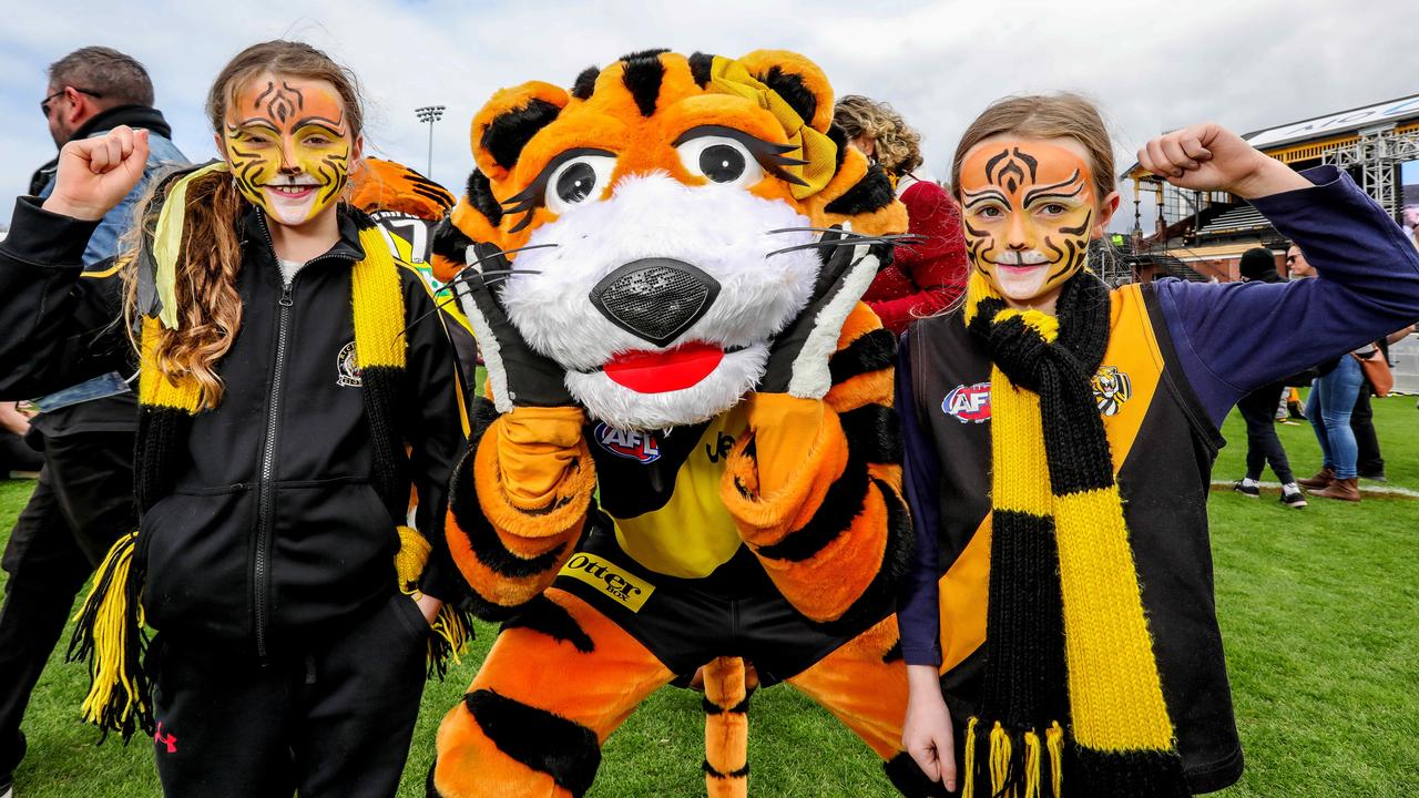 Tigers mascot. Picture: Tim Carrafa