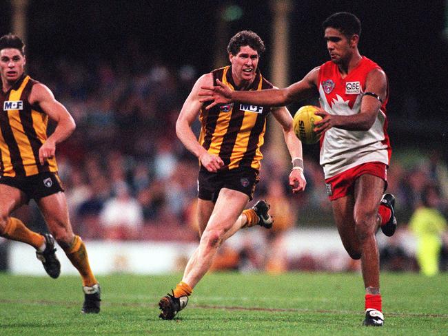 O’Loughlin quickly emerged as a talented player when he arrived at the Swans in the mid-90s.