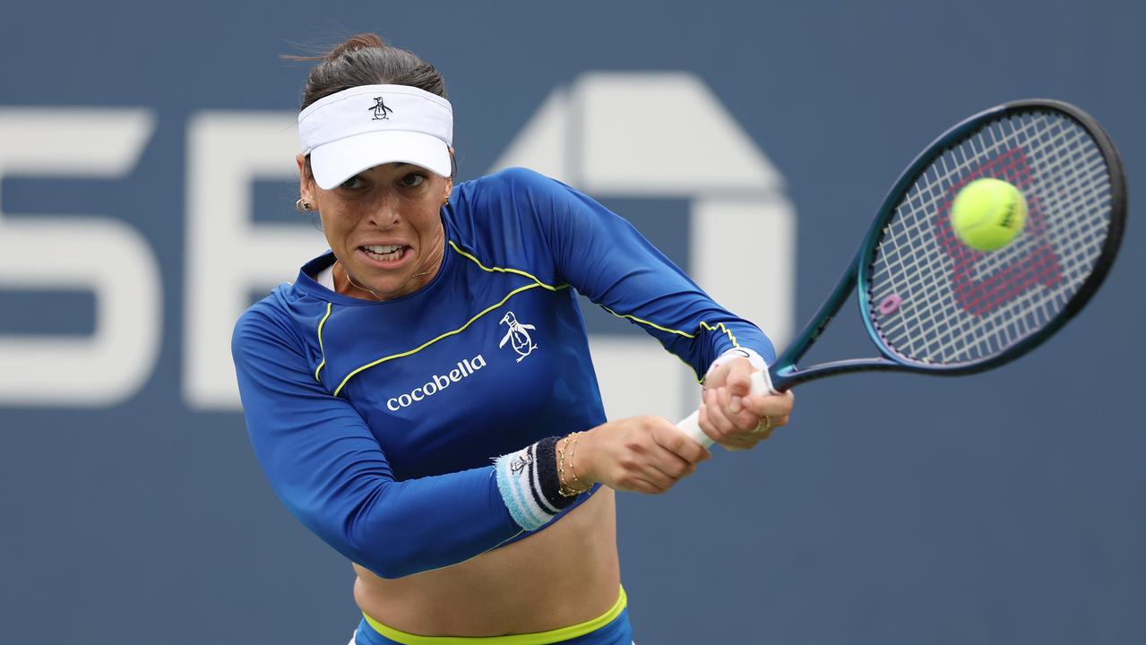 Ajla Tomljanovic on her way to victory. (Photo by Al Bello/Getty Images)