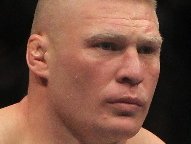 LAS VEGAS, NV - DECEMBER 30: Brock Lesnar stands in the Octagon before his bout against Alistair Overeem during the UFC 141 event at the MGM Grand Garden Arena on December 30, 2011 in Las Vegas, Nevada. (Photo by Josh Hedges/Zuffa LLC/Zuffa LLC via Getty Images)