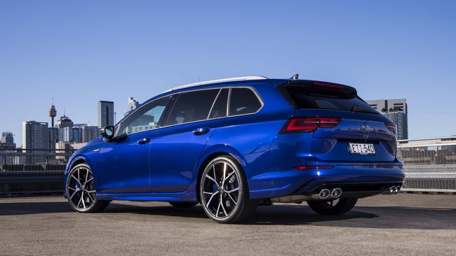 The VW Golf R wagon starts at about $77,000 drive-away.