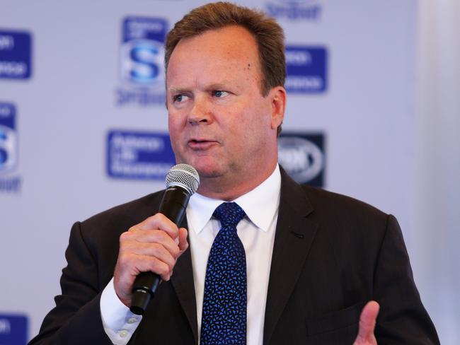 ARU CEO Bill Pulver vehemently denied anyone in the Wallabies camp had anything to do with the incident. Picture: Brett Costello