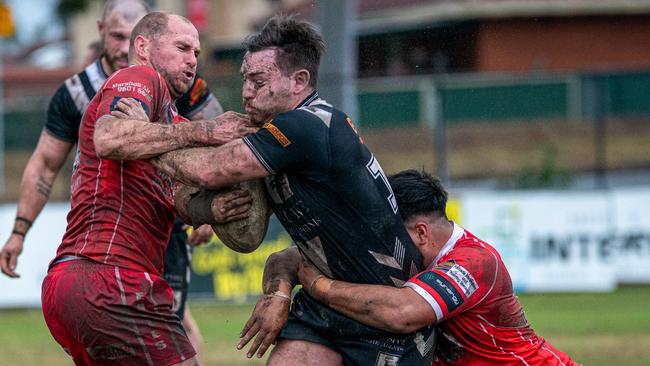 Picton backrower Steven Dengate takes the line on. Picture Thomas Lisson