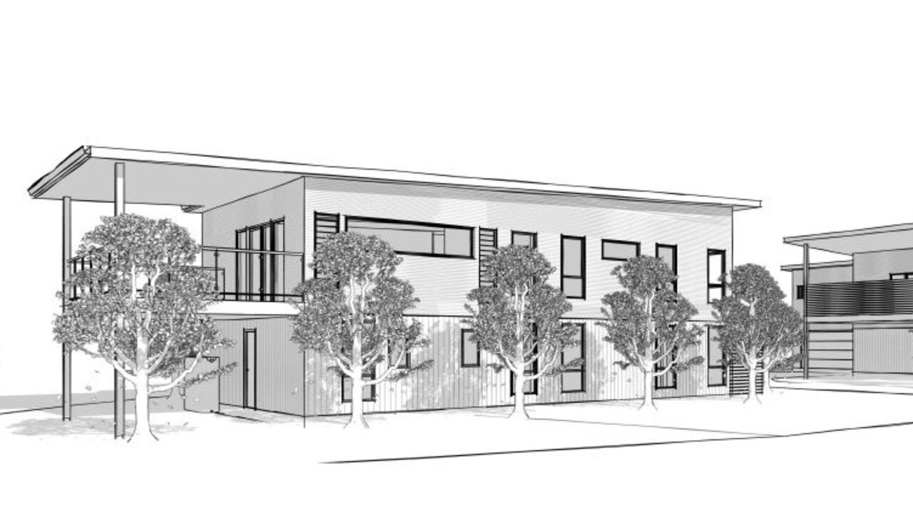 Artist impression of the proposed units.