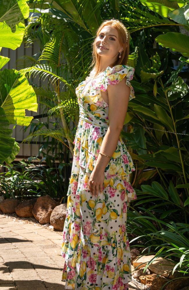 Amelia Pollon at the 2023 Darwin Cup Carnival Ladies Day. Picture: Pema Tamang Pakhrin