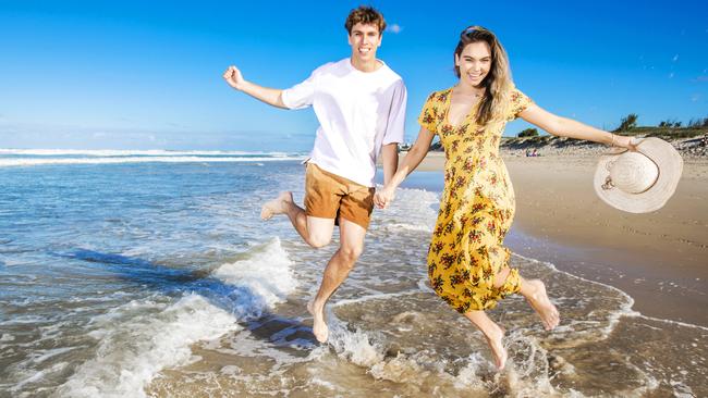 Nick Stoddart, 19 and Maraya Palfery, 18, are excited about the eased restrictions. Picture: NIGEL HALLETT