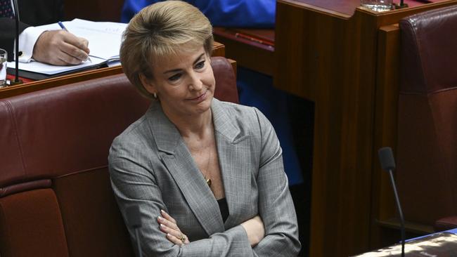 Liberal Senator Michaelia Cash leads the grilling of Finance Minister Katy Gallagher during Question Time on Tuesday. Picture: Martin Ollman/NCA NewsWire