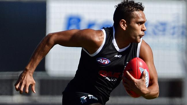 Dom Barry has been a standout at Port Adelaide training. Picture: Tom Huntley