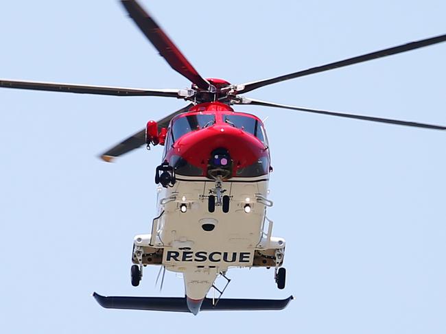 The critically injured were transported to Cairns Hospital in the QGAir Rescue 510 helicopter. PICTURE: BRENDAN RADKE