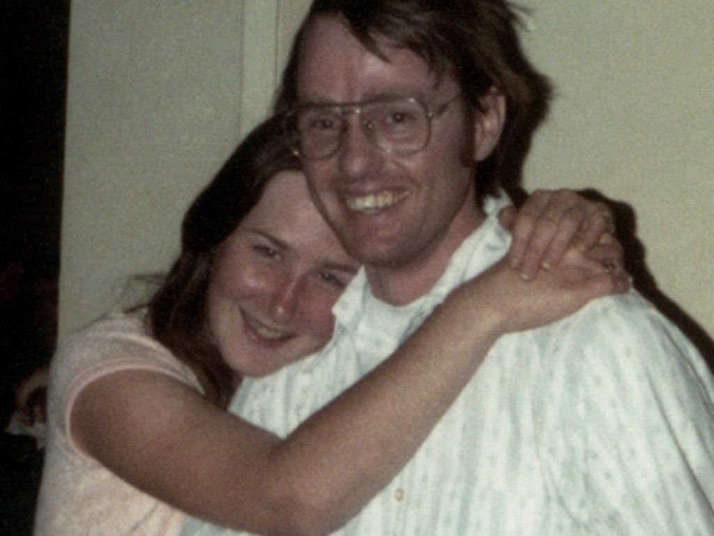Colleen with Cameron Hooker, in the photo taken by her parents on a home visit. Picture: Supplied