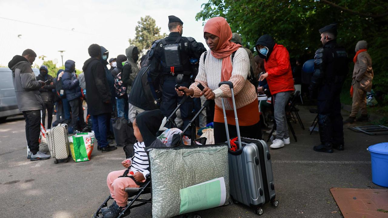 Le Revers de la Médaille’s report said 12,500 people had been moved between April last year and May this year. Picture: Emmanuel Dunand / AFP