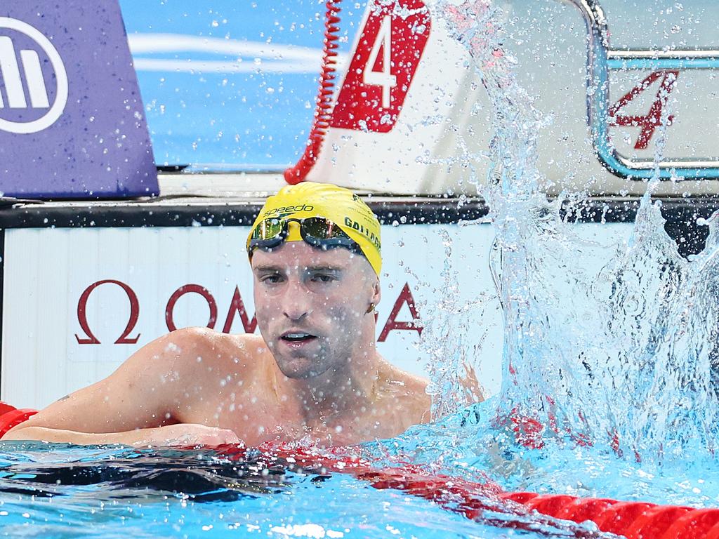 Tom Gallagher has won Australia’s first gold medal at the Paris Paralympics. Picture: Getty Images