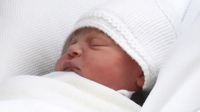 William and Kate’s newborn baby son. Picture: Getty.