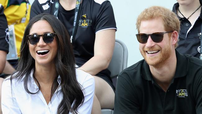 Meghan and Harry at the Invictus Games in September 2017. Picture: Chris Jackson/Getty/AFP