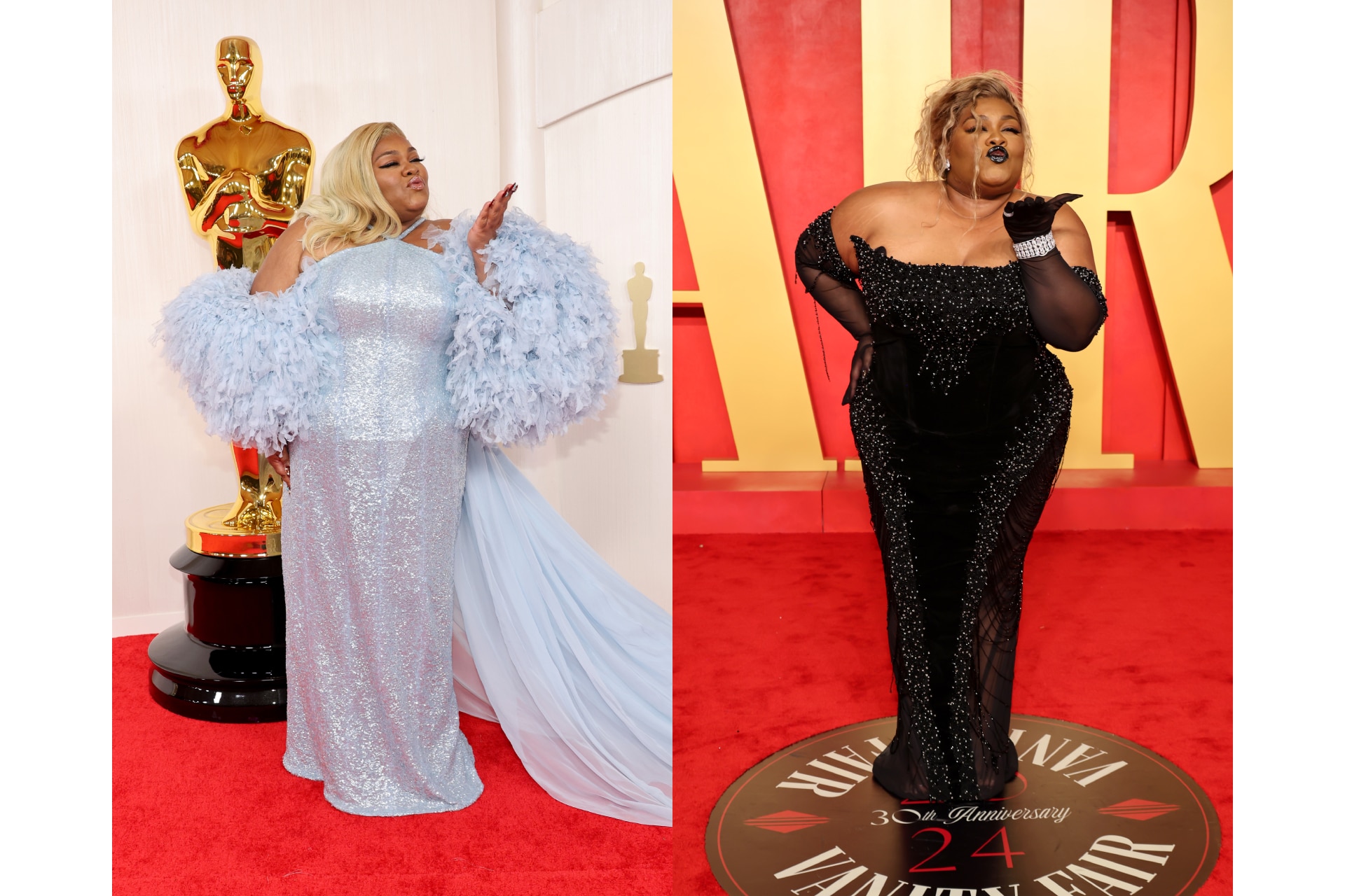 <h3><b>Da&rsquo;Vine Joy Randolph wears Louis Vuitton at the Oscars and Valdrin Sahiti at the </b><b><i>Vanity Fair </i></b><b>after party</b></h3>