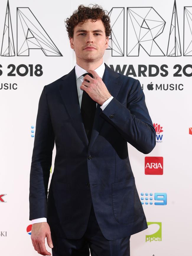 Vance Joy suited up and looking smart. Picture: Getty