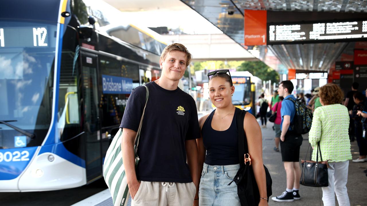 Bus passengers Hlynur Johannsson and Nina Halldorsdottir. They support the drivers despite the disruption a strike would cause. Picture David Clark