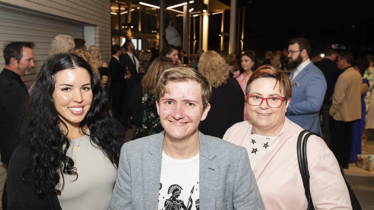 At the Business disABILITY Awards are (from left) Anais Hockin, Will Kupper and Skye Sales representing Renew at Edmund Rice Cultural Centre, Thursday, October 5, 2023. Picture: Kevin Farmer