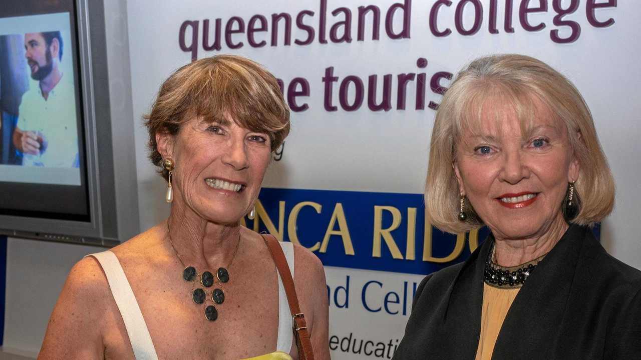 President of Zonta Stanthorpe Peggy Channon and Cheryl Hutchings from major sponsor Savina Lane. Picture: Glenda Riley