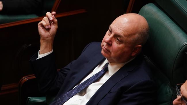 Treasurer Tim Pallas racked up a bill of almost $100,000 during his latest trip overseas. Picture: Luis Enrique Ascui