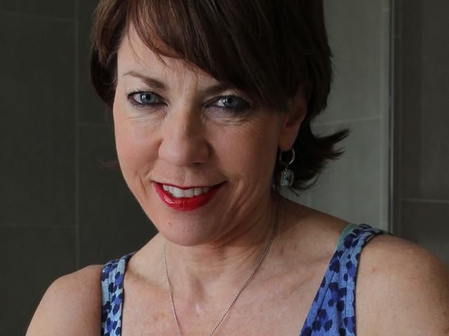 Kathy Lette pictured at the Hilton hotel in Sydney, story pointing to the second TV series of Puberty Blues. Pic - Britta Campion